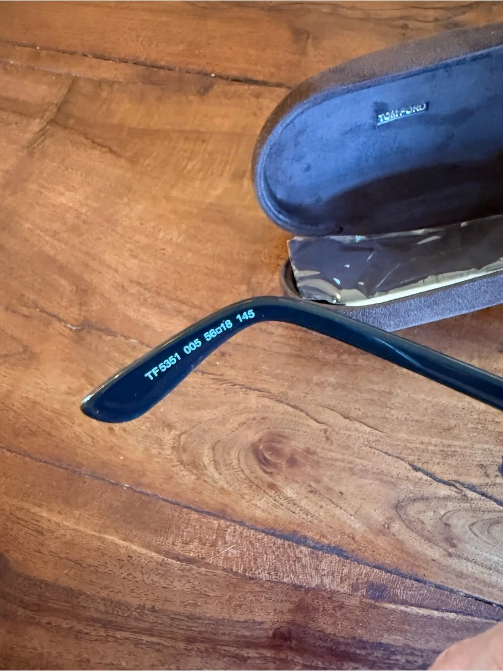Tom Ford Black and Tortoise Rimmed Rectangular Glasses